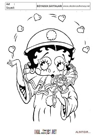 betty-boop boyama sayfaları